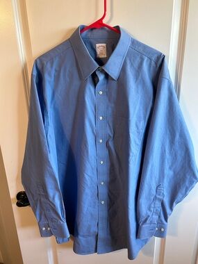 Brooks Brothers Classic Blue Long-Sleeve Dress Shirt #042